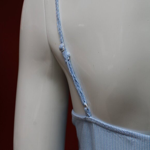 H&M DIVIDED Blue Striped Camisole - Picture 7 of 10